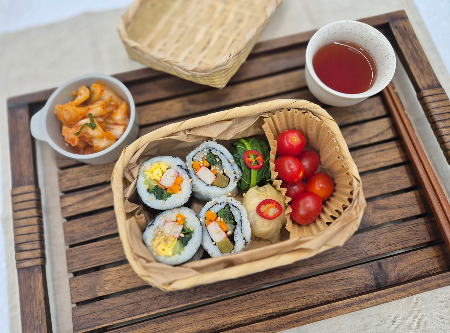 감성 한국식 배이크, 나만의 예쁜 김한 도시락